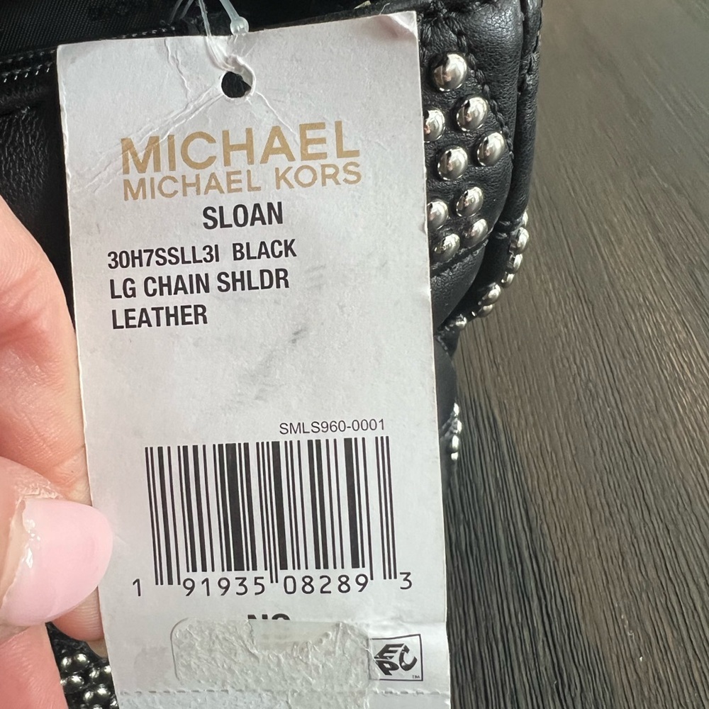 NWT Michael Kors Sloan Leather Chain Shoulder Bag - Picture 7 of 10